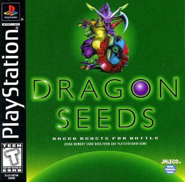 CD cover for the ps1 game Dragon Seeds